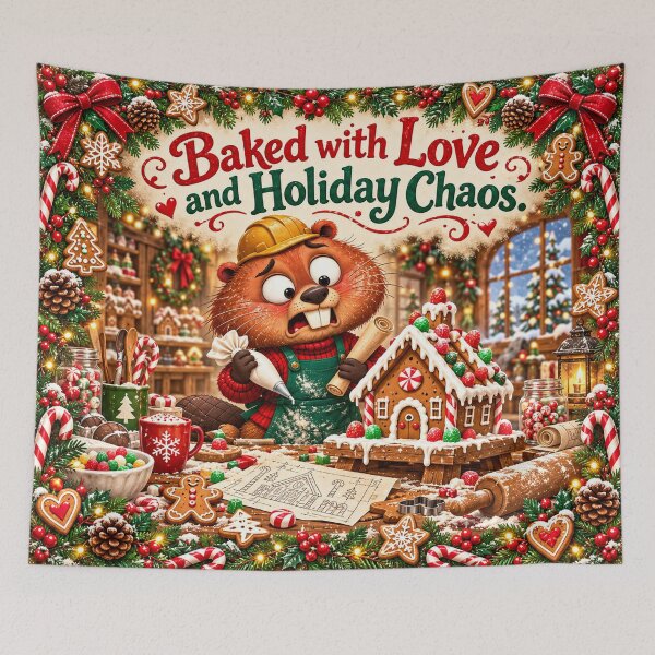 Item preview, Gingerbread Architect Beaver Christmas Baking designed and sold by SandboxMashery.