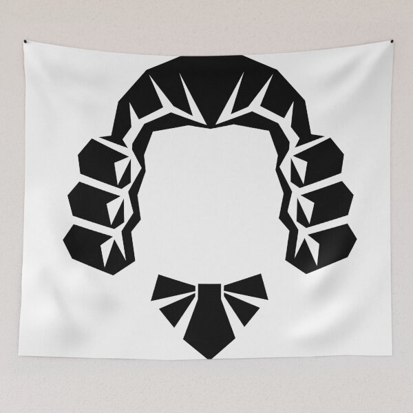 Item preview, Mozart Style Wig – Geometric Classical Music Art designed and sold by matybrak.