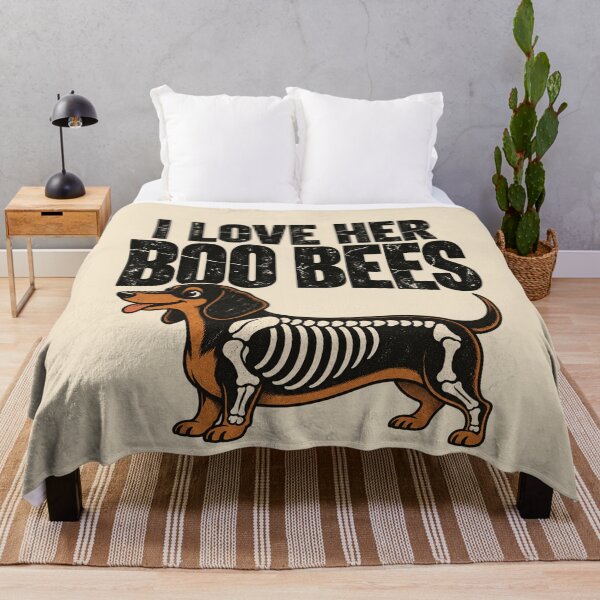 Item preview, Dachshund Skeleton Vintage Halloween Couple Humor designed and sold by AmiGraph.