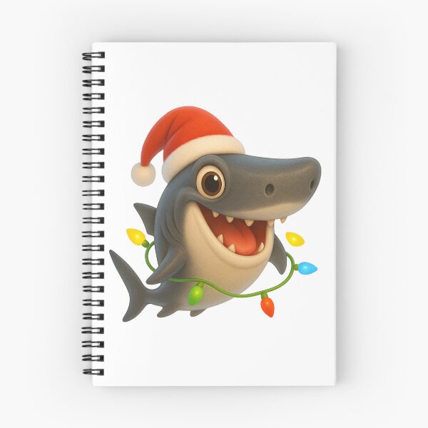 Item preview, Playful Crocodile Shark Christmas designed and sold by Sillytoe.