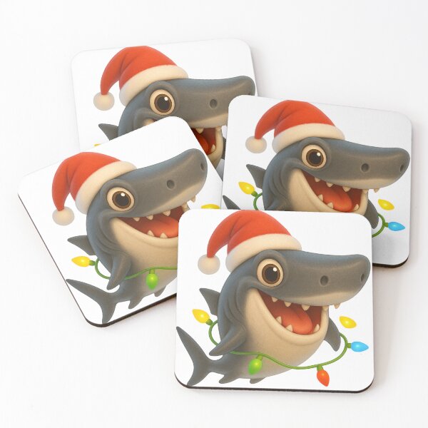 Item preview, Playful Crocodile Shark Christmas designed and sold by Sillytoe.