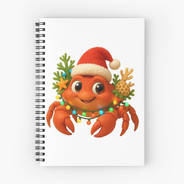 Item preview, Festive Decorator Crab Christmas designed and sold by Sillytoe.