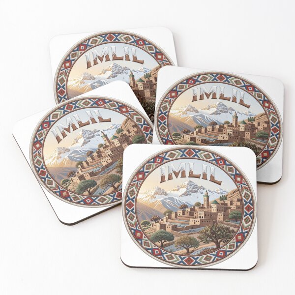 Item preview, Imlil Morocco High Atlas Berber Mountain Village Embroidered Patch Sticker designed and sold by Imaginarium of Chaos falcon88 .
