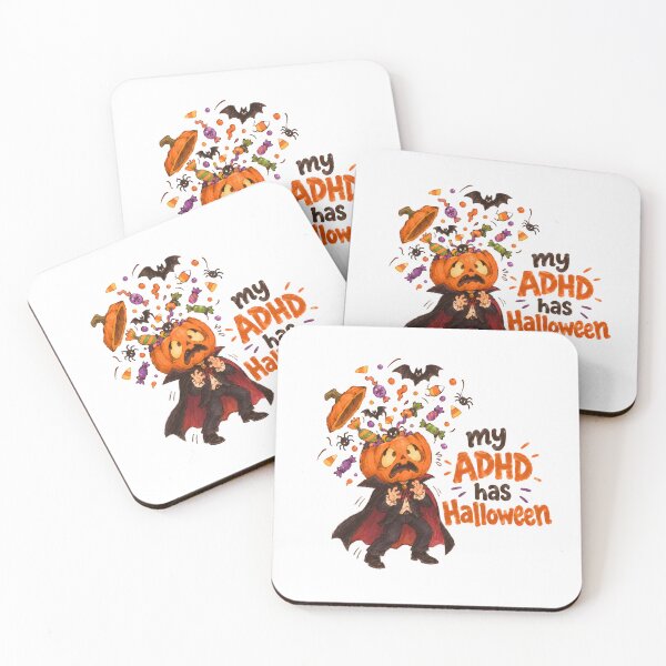 Item preview, My adhd has halloween neurodivergent funny quote designed and sold by Marti’s Shop Corner.