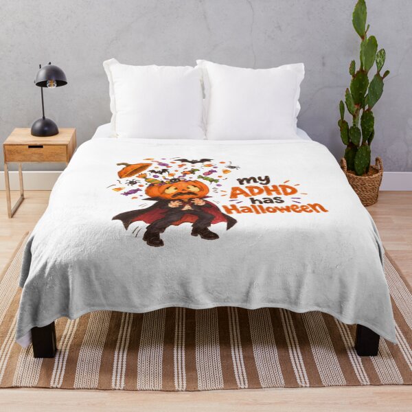 Item preview, My adhd has halloween neurodivergent funny quote designed and sold by Marti’s Shop Corner.