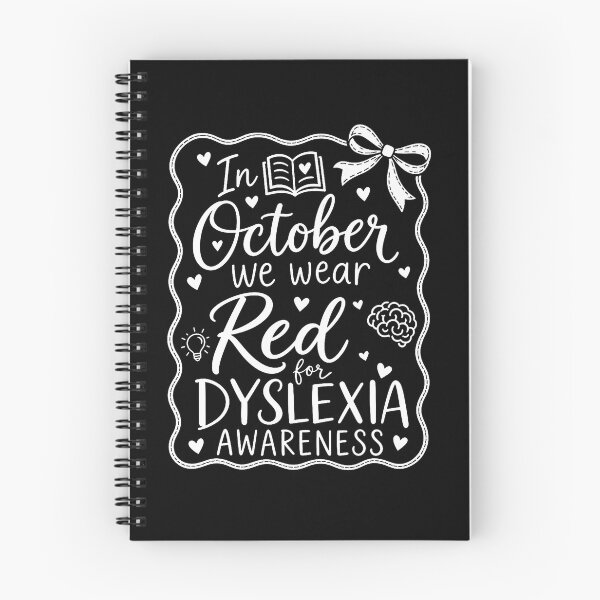 Item preview, Preppy In October We Wear Red Dyslexia Awareness Teacher designed and sold by snailslowdance.