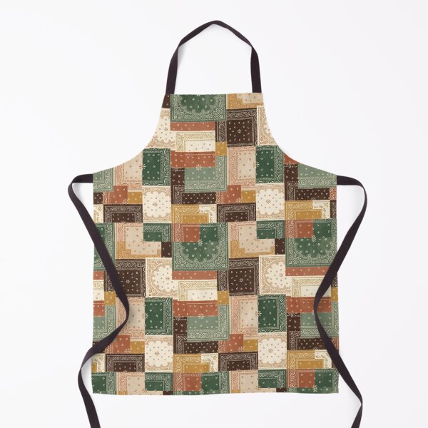 Item preview, Vintage Bandana Patchwork Pattern - Earthy Boho Aesthetic designed and sold by NomadChicStudio.