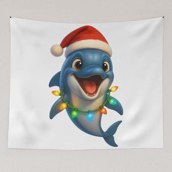 Item preview, Dolphin Christmas Joy designed and sold by Sillytoe.