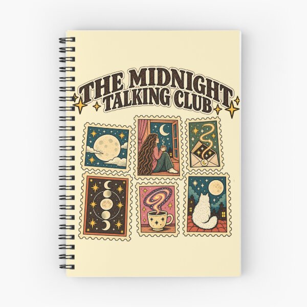 Item preview, The Midnight Talking Club Celestial Stamp Art Aesthetic Vintage designed and sold by MAGICKEY2024.