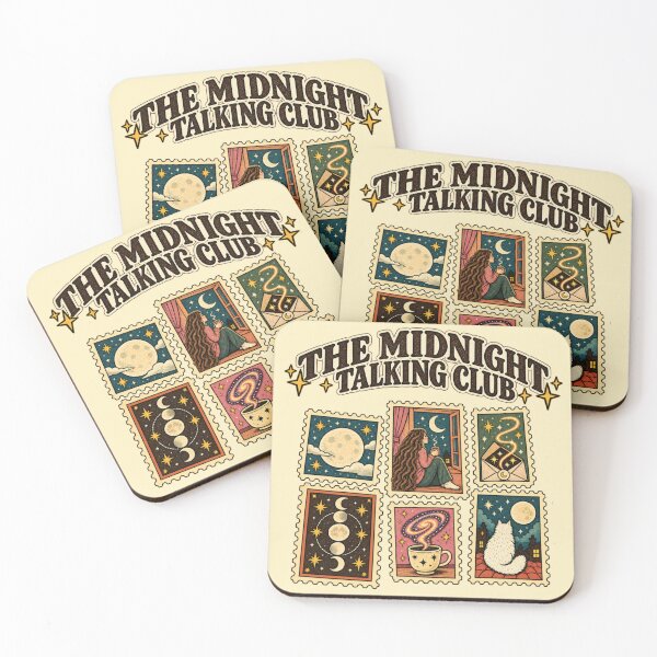 Item preview, The Midnight Talking Club Celestial Stamp Art Aesthetic Vintage designed and sold by MAGICKEY2024.
