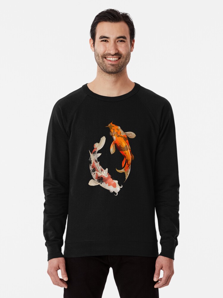 Japanese Koi Fish Lightweight Sweatshirt for Sale by MerchPrints