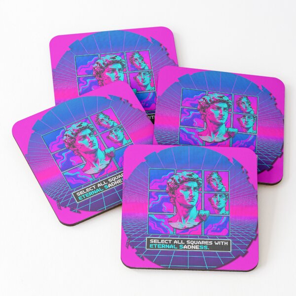 Item preview, Vaporwave Eternal Sadness Captcha - Digital Irony Antiquity Bust designed and sold by A E S T H E T A T A G.