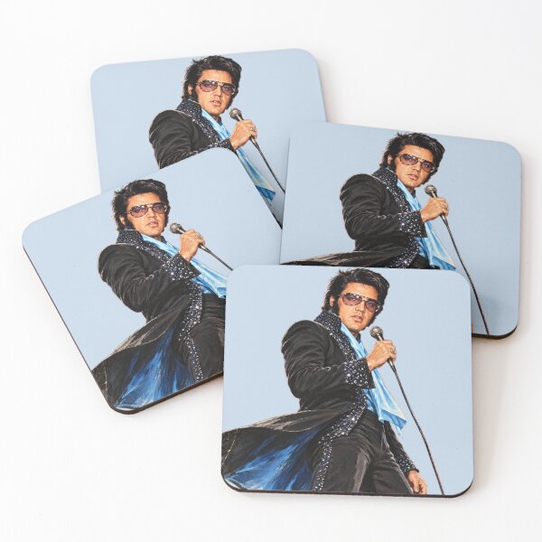 Item preview, Elvis Presley The King on Stage Dynamic Silhouette designed and sold by ElvisVintagePosters.