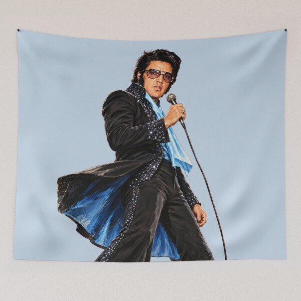 Item preview, Elvis Presley The King on Stage Dynamic Silhouette designed and sold by ElvisVintagePosters.