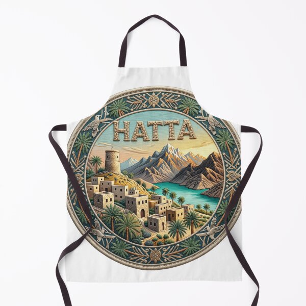 Item preview, Hatta UAE Hajar Mountain Heritage Village Watchtower Embroidered Patch Sticker designed and sold by Imaginarium of Chaos falcon88 .