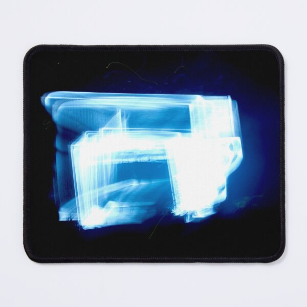 Item preview, Blue Glowing Abstract Light Form Dark Background designed and sold by Marino4ka.