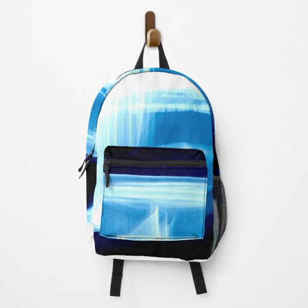 Item preview, Blue Glowing Abstract Light Form Dark Background designed and sold by Marino4ka.