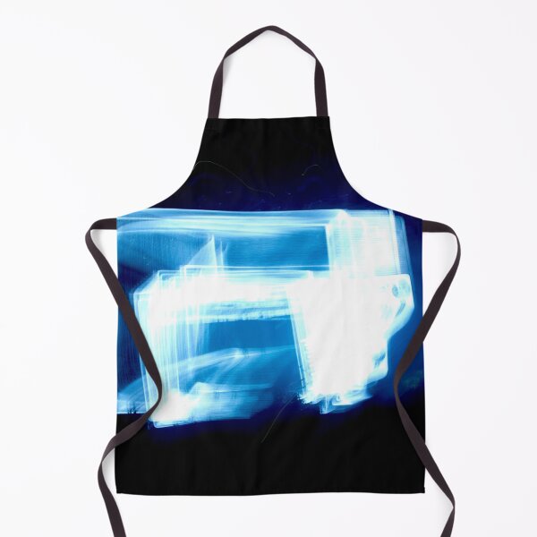 Item preview, Blue Glowing Abstract Light Form Dark Background designed and sold by Marino4ka.