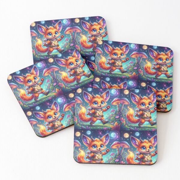 Item preview, Adorable Cosmic Space Explorer Fox-Dragon - Cute Sci-Fi Fantasy Cartoon designed and sold by SAMORA ORIGINALS.