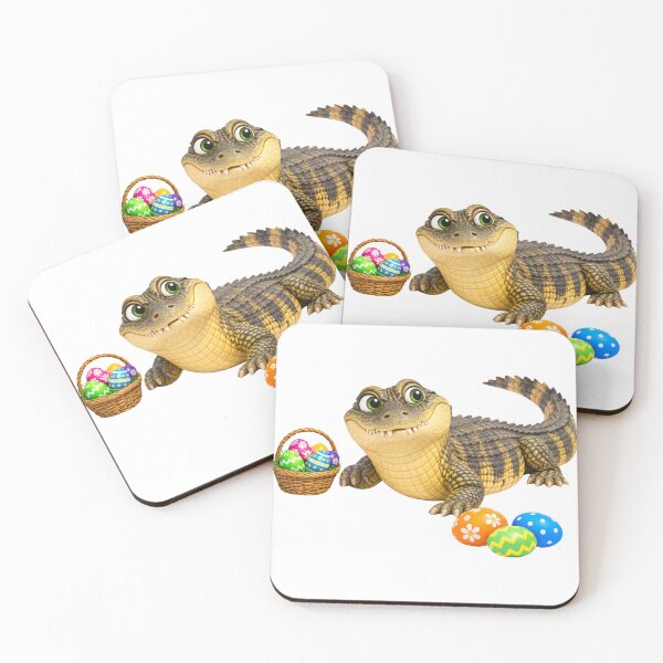 Item preview, Playful Spectacled Caiman Easter designed and sold by Sillytoe.