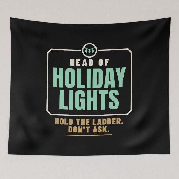 Item preview, Head of Holiday Lights Decorating Family Role designed and sold by T-J-WHATEVER.