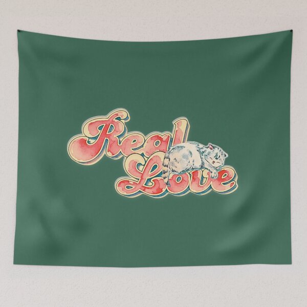 Item preview, Real Love Typography Cat designed and sold by pulse_retail.
