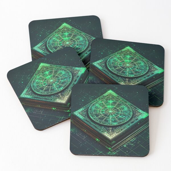 Item preview, Birth Chart Wheel, 3d Render, Electric Green designed and sold by Checho30.