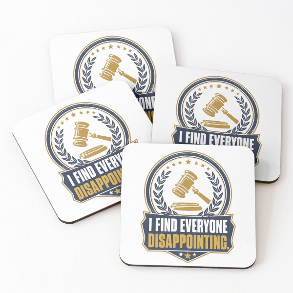 Item preview, Funny Judge Quote – I Find Everyone Disappointing | Sarcastic Courtroom and Legal Humour designed and sold by PunAtWork.