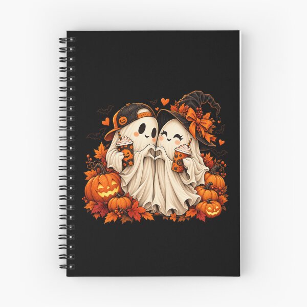 Item preview, Halloween Couple Cute Ghost Couple Romantic Spooky Gift designed and sold by Corvoria.