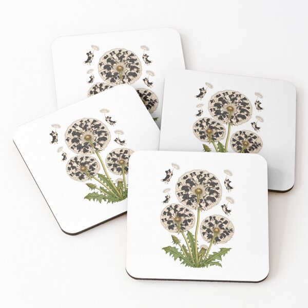 Item preview, Border Collies Flower Dandelion, Cute Summer puppies Top, Funny dogs Lover Creative Dog Mom Dad Gift designed and sold by greatmar1.