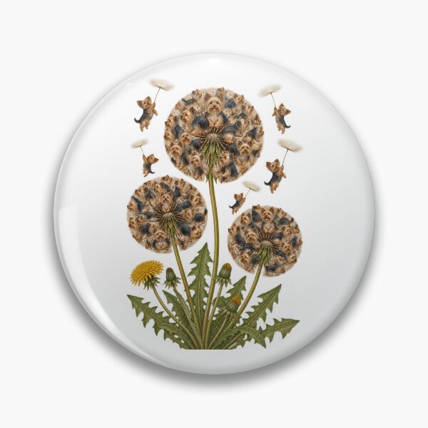 Item preview, Yorkshire Terrier Flower, Dandelion Dog Tee, Cute Summer T-Shirt, Yorkie Mom Dad Creative Gift designed and sold by greatmar1.