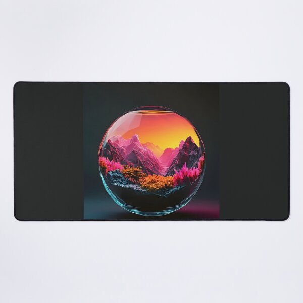 Item preview, Terrarium Glass Globe, 3d Render, Warm Sunset designed and sold by Checho30.