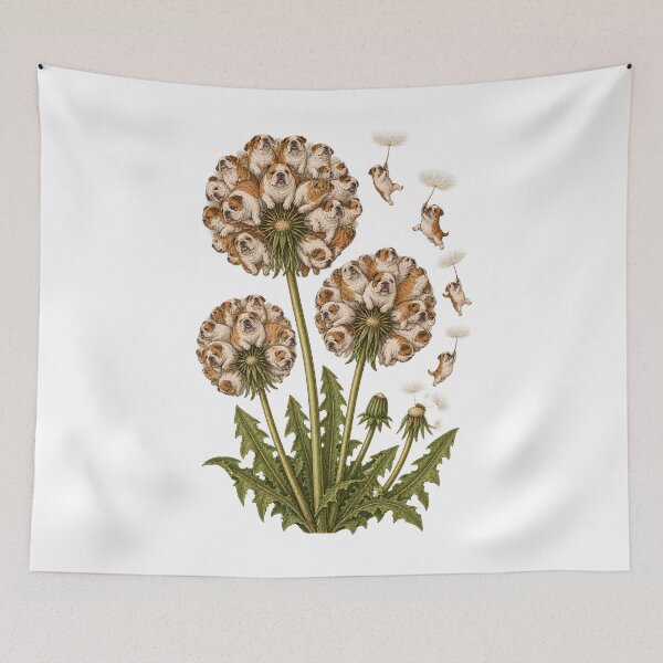 Item preview, English bulldog Flower Dandelion, Cute Summer puppies Top, Funny dogs Lover Dad Mom Creative Gift designed and sold by greatmar1.
