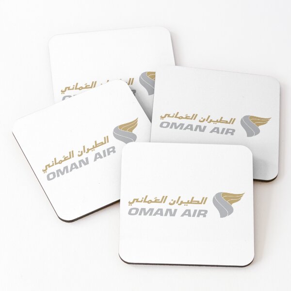 Item preview, Oman Air Logo - Gold and Gray Emblem with Arabic Calligraphy National Airline Brand designed and sold by Pratiinfluencer.