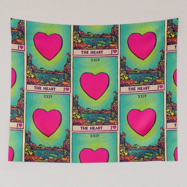 Item preview, Lenormand Heart Card XXIV Retro Fortune Card designed and sold by Fani*.