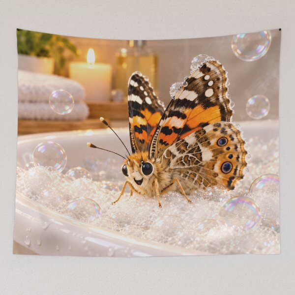 Item preview, Dreamy Painted Lady Butterfly Bubble Bath designed and sold by Sillytoe.