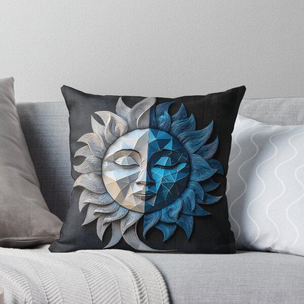 Item preview, Celestial Sun Face, 3d Render, Cool Sapphire designed and sold by Checho30.