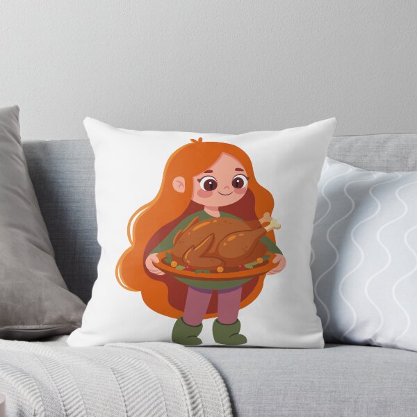 Item preview, Girl Holding Roasted Turkey designed and sold by natalielaf.