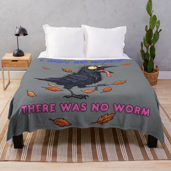 Item preview, I Got Up Early There Was No Worm Funny Crow designed and sold by Szpaku desart .