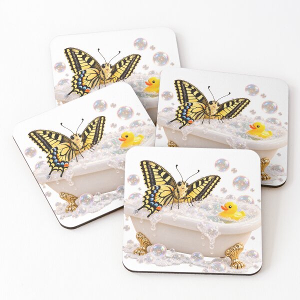 Item preview, Whimsical Swallowtail Butterfly Bathtub designed and sold by Sillytoe.