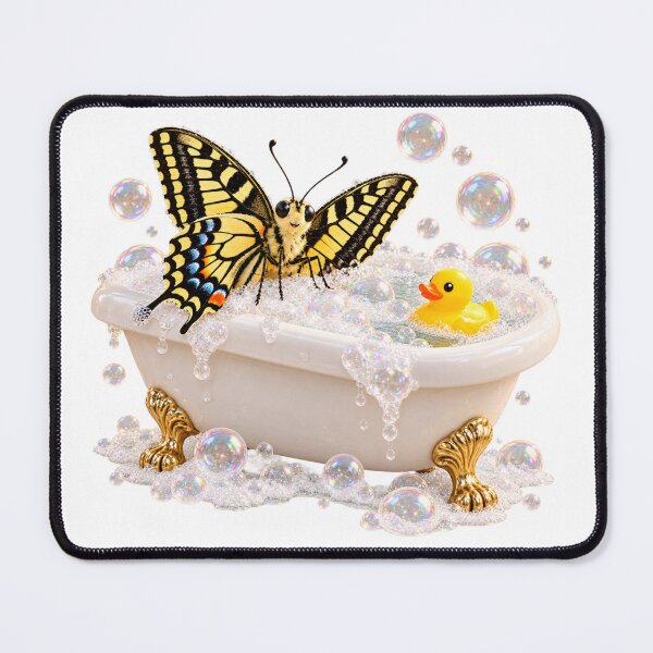Item preview, Whimsical Swallowtail Butterfly Bathtub designed and sold by Sillytoe.