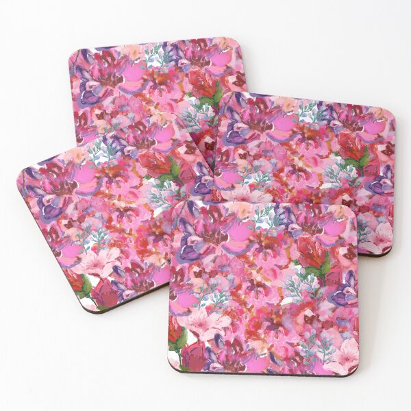 Item preview, hand painted Violet and red roses oil pastel pattern designed and sold by Navitaloves.