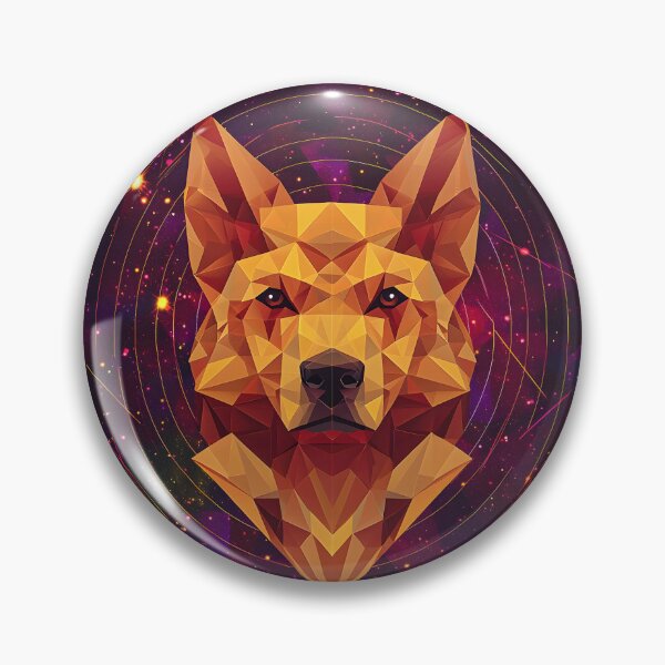 Item preview, Geometric Dog Portrait, 3d Render, Rich Ruby designed and sold by Checho30.