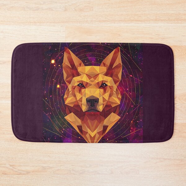 Item preview, Geometric Dog Portrait, 3d Render, Rich Ruby designed and sold by Checho30.