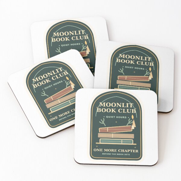 Item preview, Moonlit Book Club Dark Academia Reading Vinyl Sticker designed and sold by Gifts0.