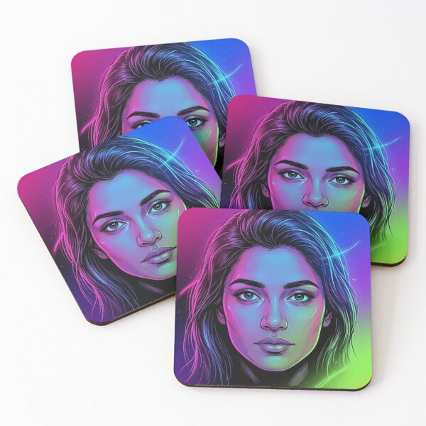 Item preview, Face Rainbow Actress Thai GL LGBTQ+ Cartoon Decor Comic Wall Art Print Poster Shirt Clock Blanket KDrama designed and sold by Mind Space.