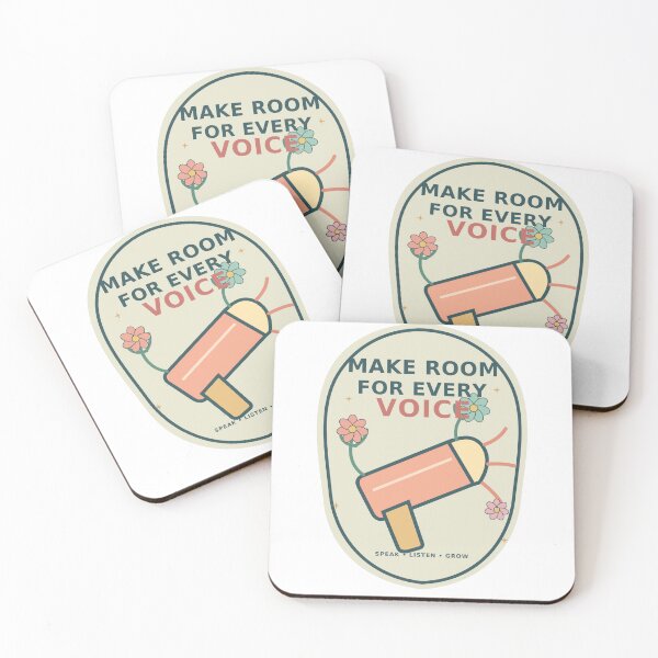 Item preview, Make Room for Every Voice Floral Megaphone Civic Vinyl Sticker designed and sold by Gifts0.