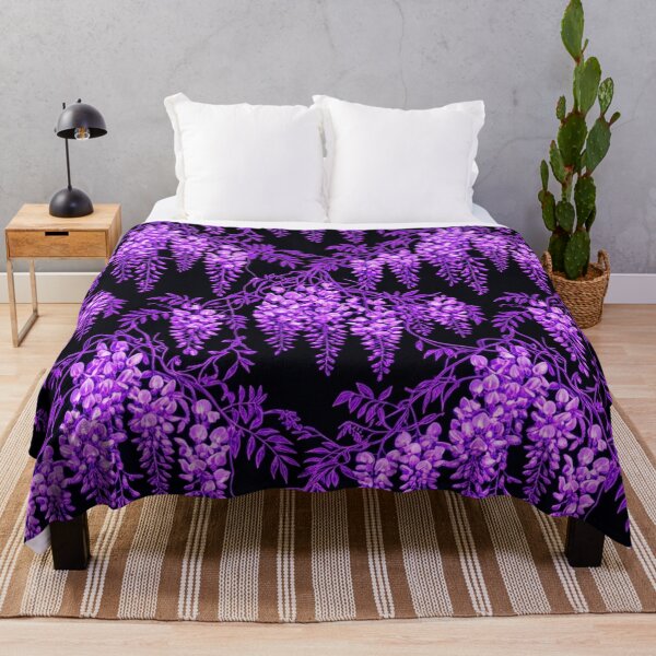 Item preview, Purple Wisteria Blossoms Seamless Floral Pattern designed and sold by Owcomm.