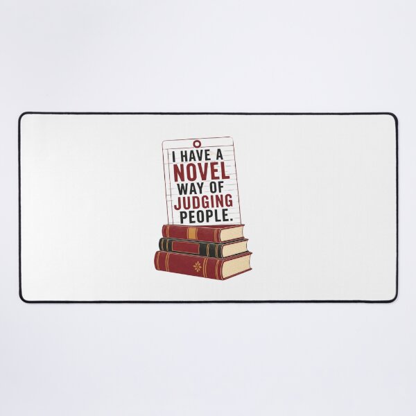 Item preview, Funny Librarian Pun – I Have a Novel Way of Judging People | Book Lover and Library Humour designed and sold by PunAtWork.
