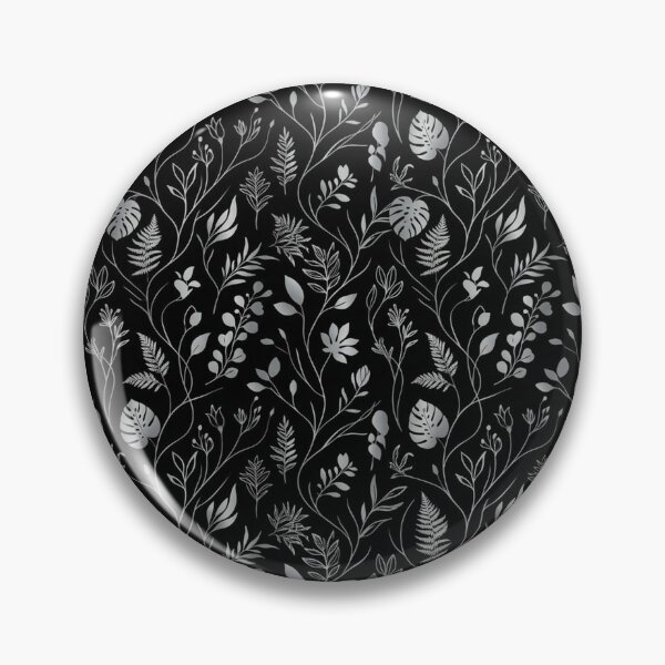 Item preview, Elegant Silver Leaves Botanical Floral Vines Pattern designed and sold by Owcomm.